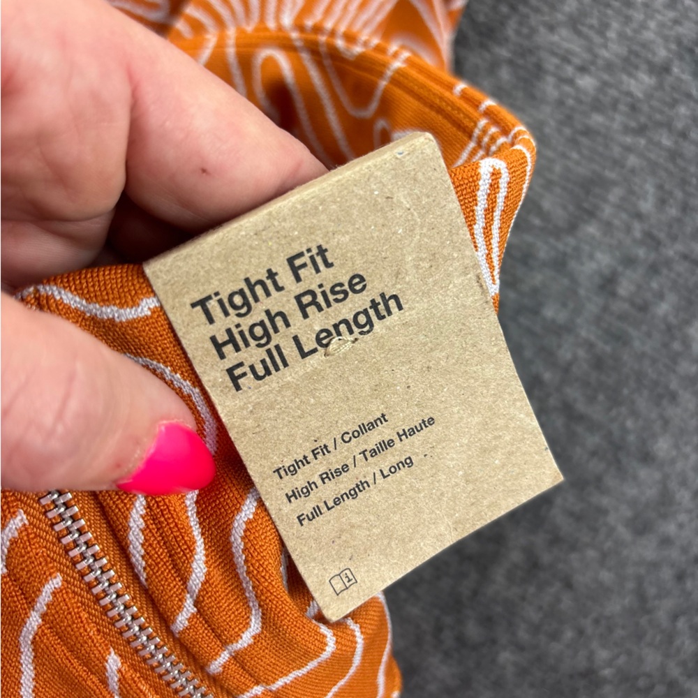 NIKE Women’s Orange Move to Zero *NWT* High Rise Full Length Leggings sz: Medium - Picture 10 of 13